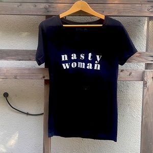 Nasty woman black t-shirt